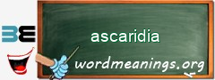 WordMeaning blackboard for ascaridia